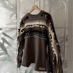 Felpa unisex a girocollo taupe