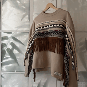 Felpa unisex a girocollo beige