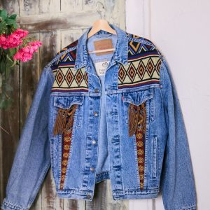 SAIGON – JACKET INSERTI VIETNAM E FRANGE WESTERN (RED)
