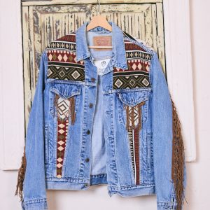 SAIGON – JACKET VIETNAM FABRICS WESTERN FRINGES (IVORY)